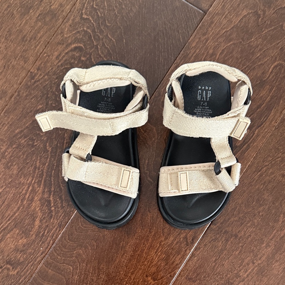 GAP Kids Beige and Black Sandals